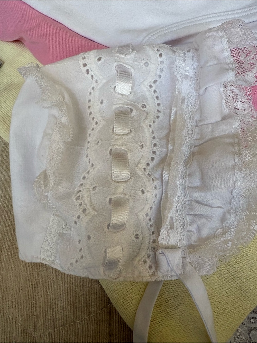 Vintage baby bonnet
